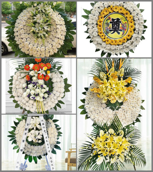 山东滨州滨城区滨北街道石桥村花圈速递